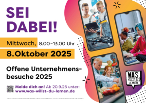 Plakat "Offene Unternehmensbesuche 2025"