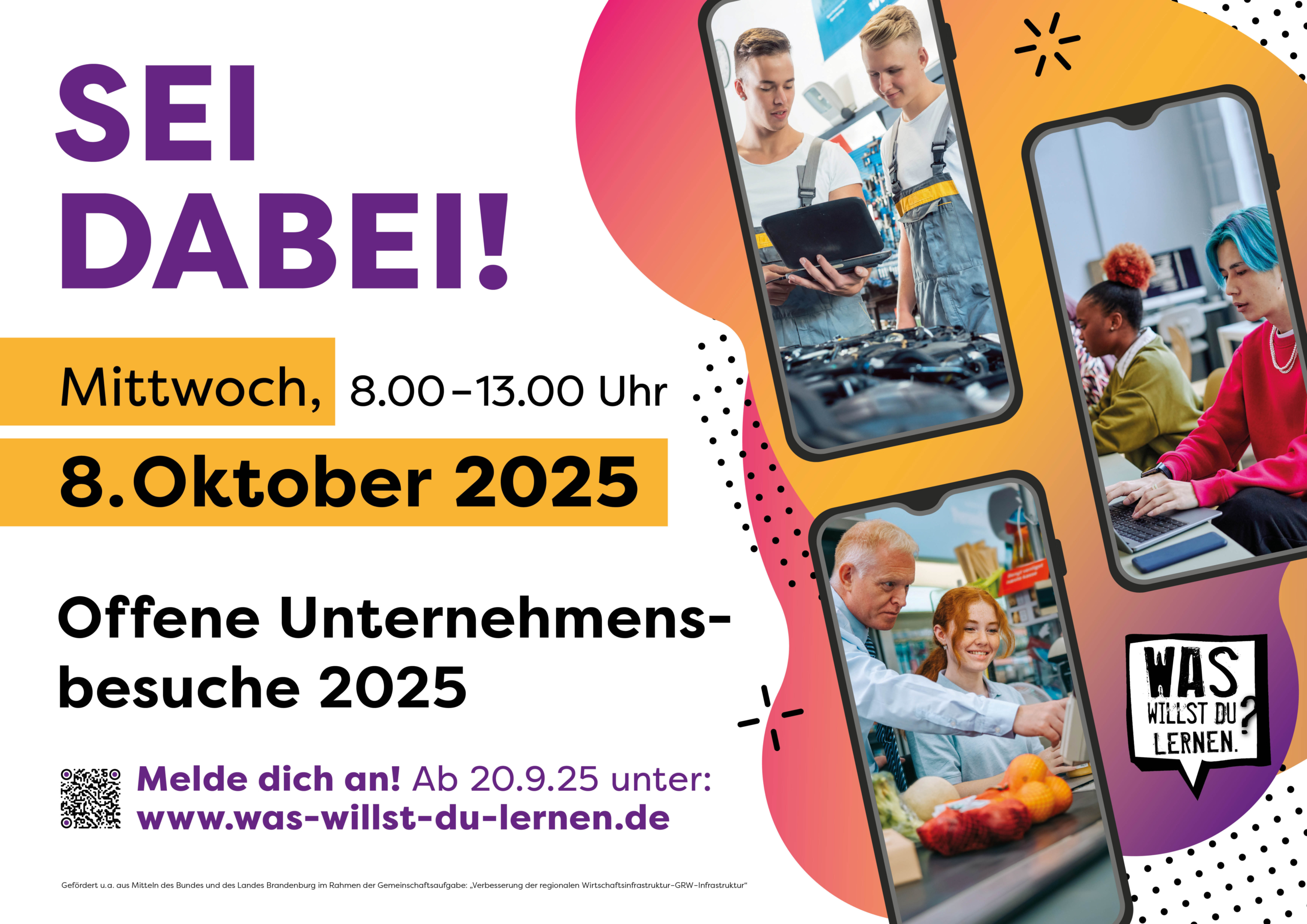 Plakat "Offene Unternehmensbesuche 2025"