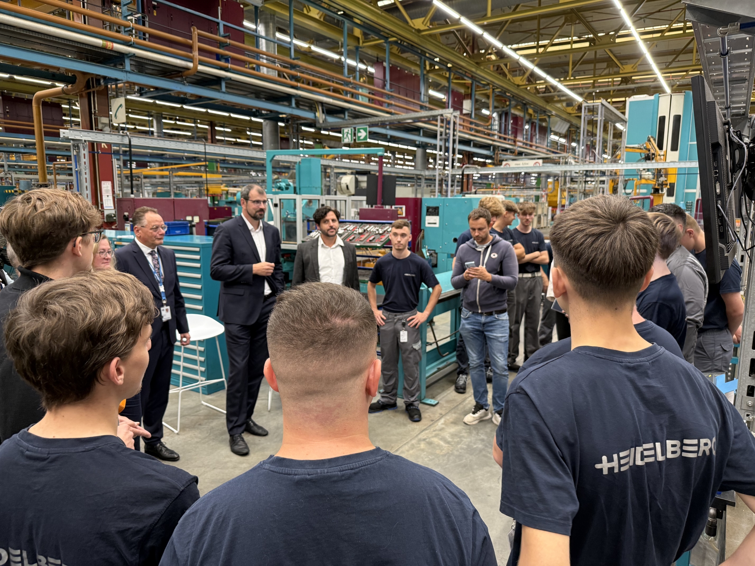 Ministerbesuch bei Heidelberger Druckmaschinen AG