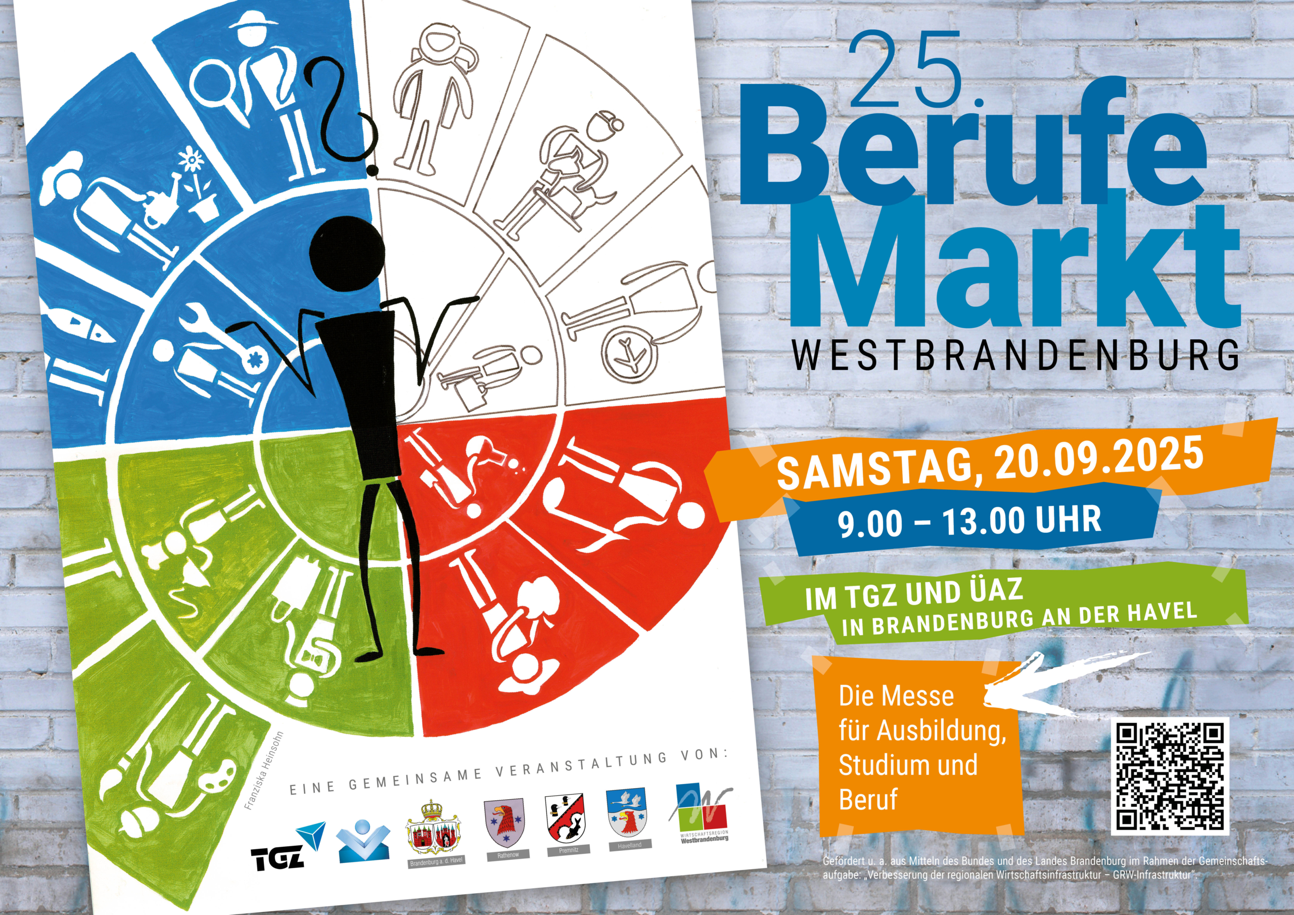 Plakat vom 25. Berufemarkt Westbrandenburg