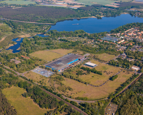Luftbild vom Industriegebiet Kirchmöser Süd