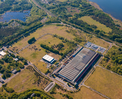 Luftbild vom Industriegebiet Kirchmöser Süd