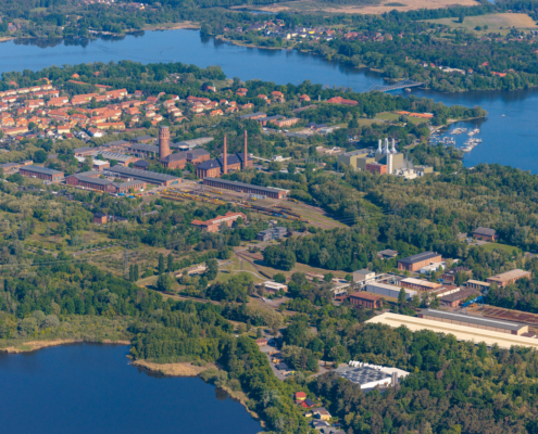 Luftbild vom Industrie- und Gewerbegebiet Kirchmöser Nord