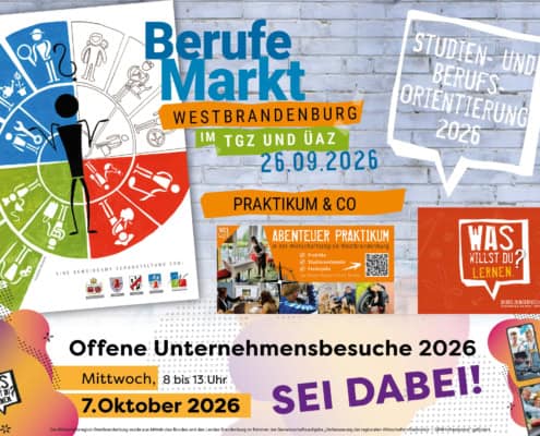 Collage der Maßnahmen zur Berufs- und Studienorientierung 2026