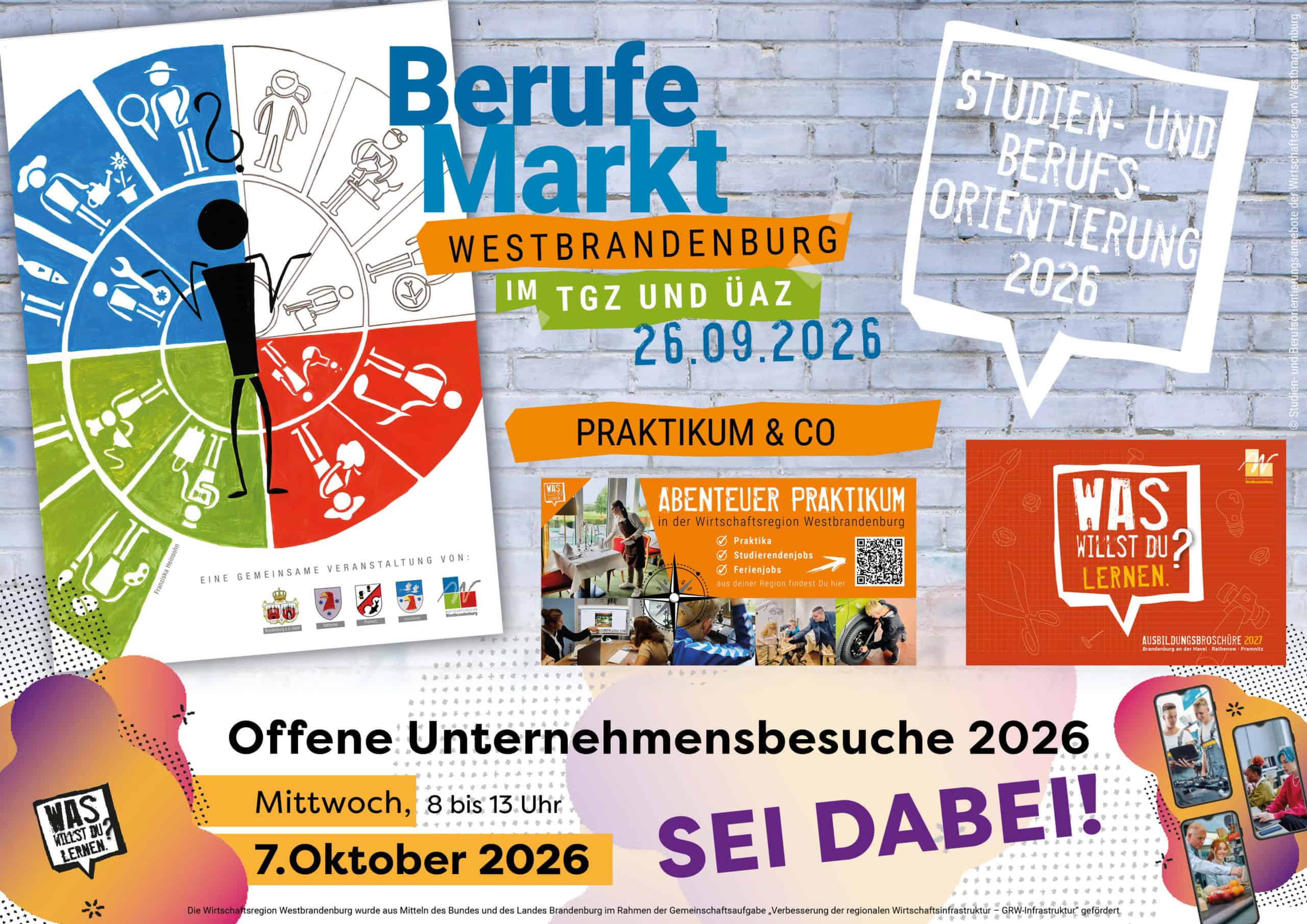 Collage der Maßnahmen zur Berufs- und Studienorientierung 2026