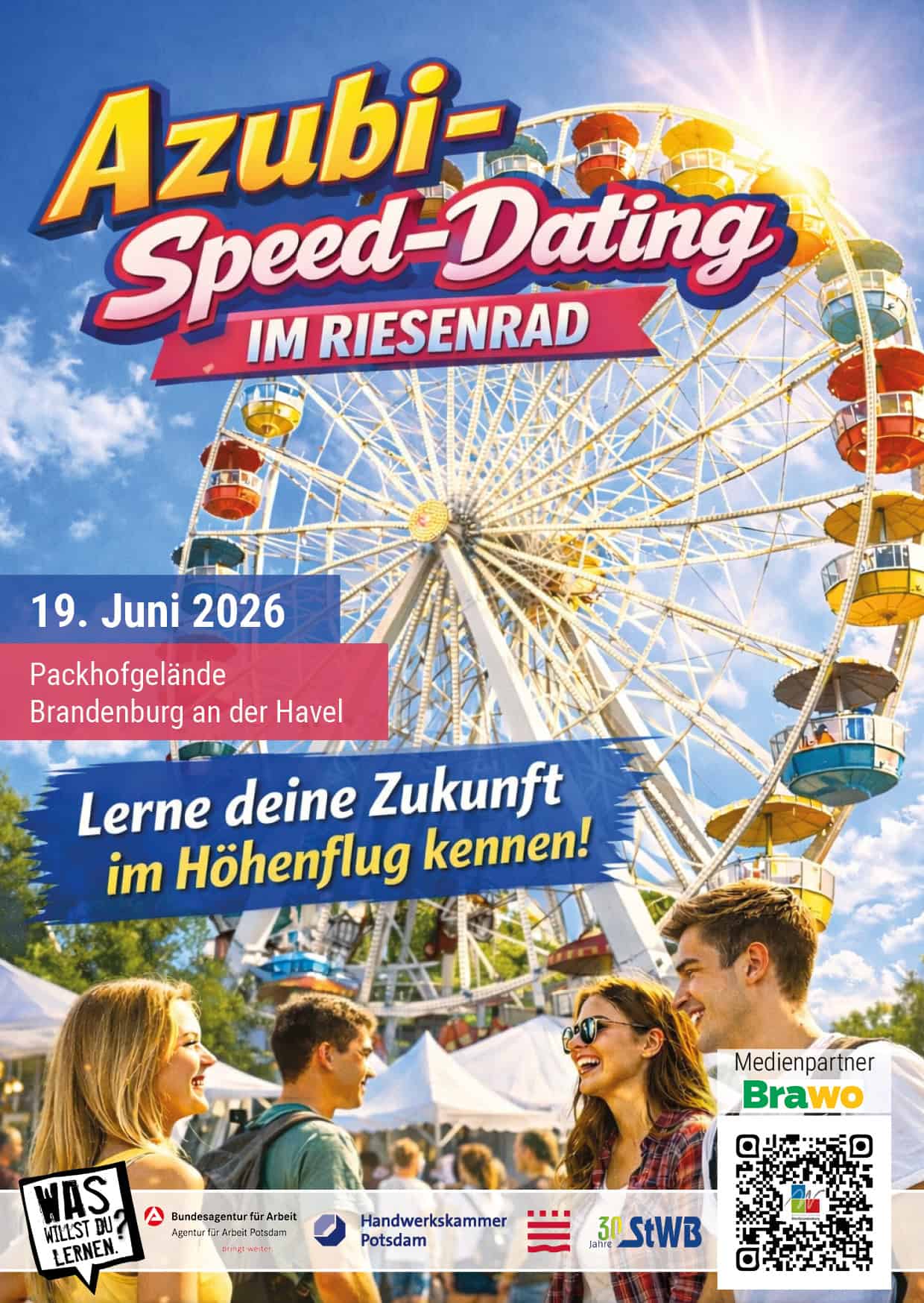 Flyer_ASD_Riesenrad_2026_Postkartenformat_blanko Flyer für das Azubi-Speed-Dating im Riesenrad