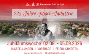 Grafik zum Opti Industrie Jubiläum 225 Jahre Stadt Rathenow