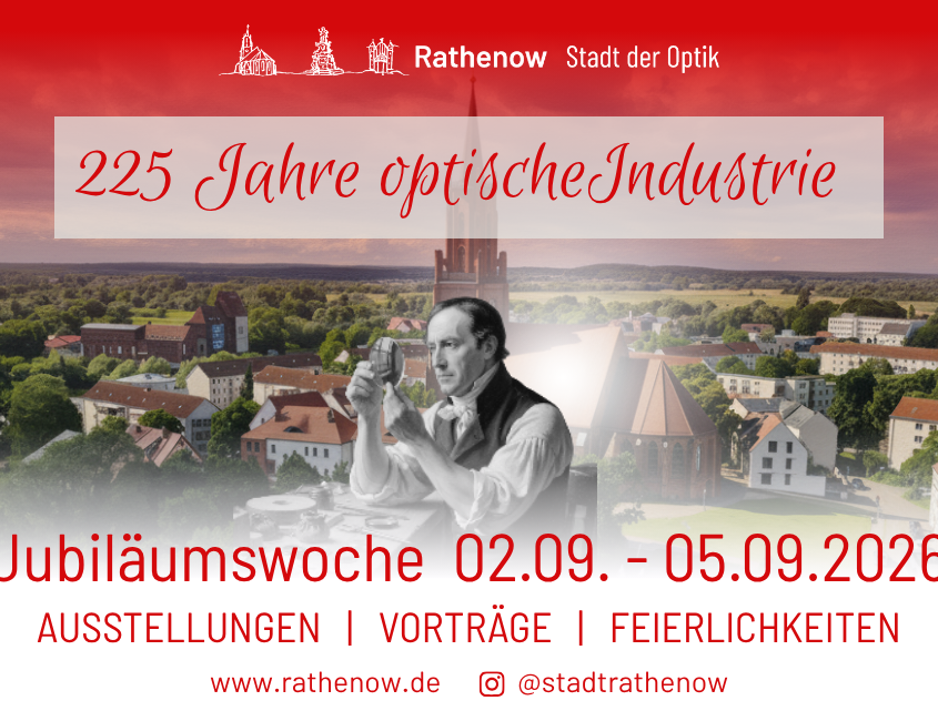 Grafik zum Opti Industrie Jubiläum 225 Jahre Stadt Rathenow
