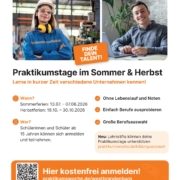 Flyer der Praktikumswoche Westbrandenburg 2026