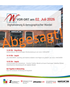 Absage W vor Ort