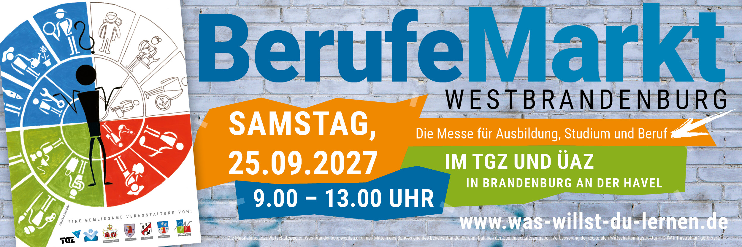 Signatur-Banner 27. Berufemarkt Westbrandenburg